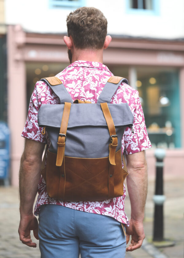 Kovered - Witham Canvas Backpack - Blue