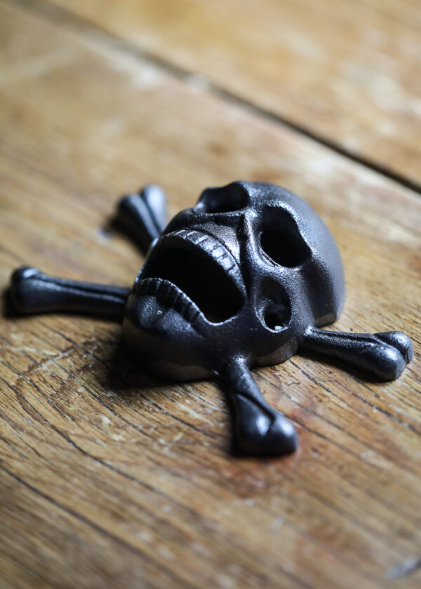 Cast Iron Wall Mounted Skull Bottle Opener