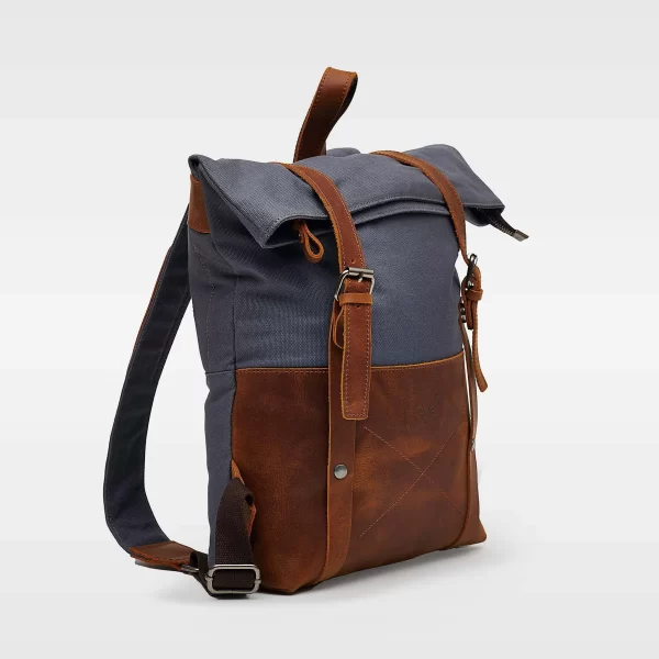 Kovered - Witham Canvas Backpack - Blue - Image 3