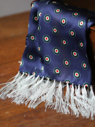 Tootal Silk Scarf - Navy Target