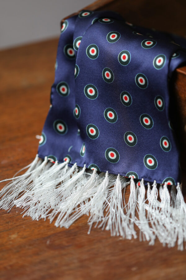 Tootal Silk Scarf - Navy Target