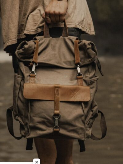 Kovered - Tay Canvas Roll Top Backpack