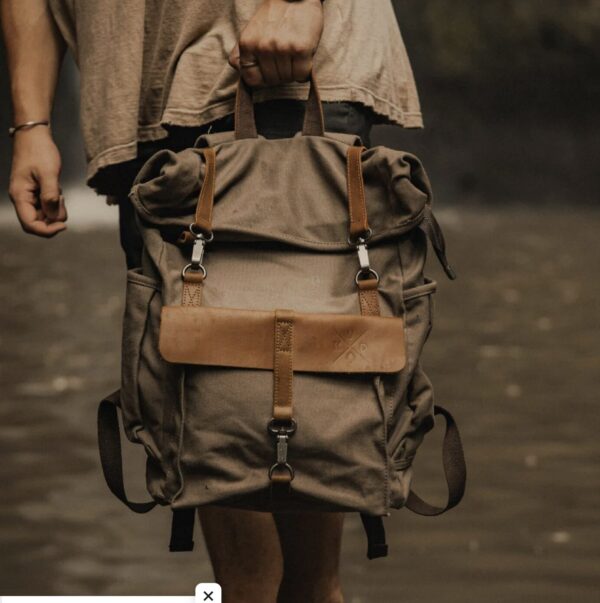 Kovered - Tay Canvas Roll Top Backpack