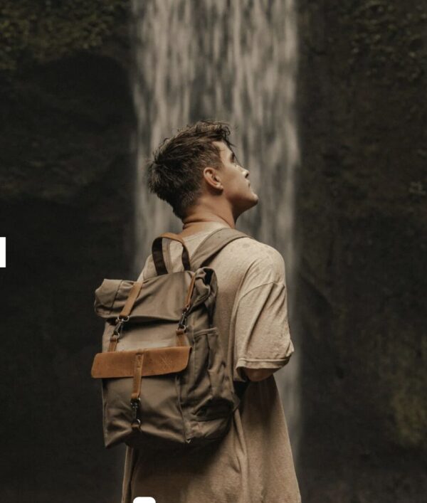 Kovered - Tay Canvas Roll Top Backpack - Image 2