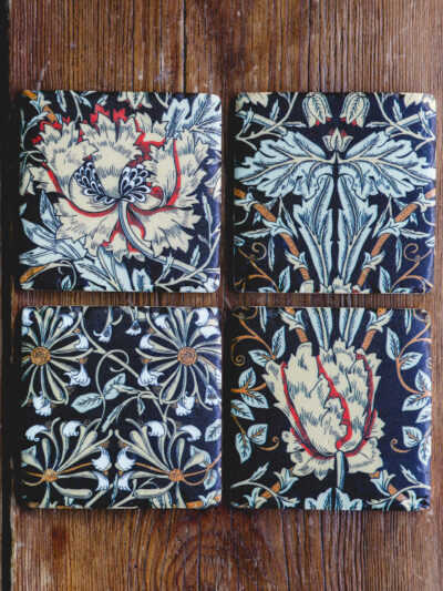 Black Floral Coasters