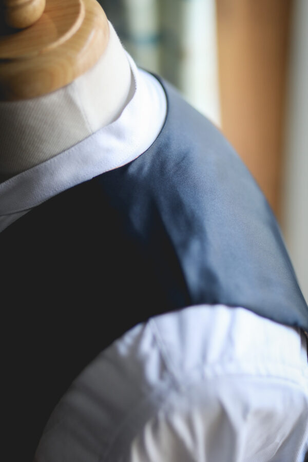 Yorkshire Made Moleskin Waistcoat - Navy - Image 3