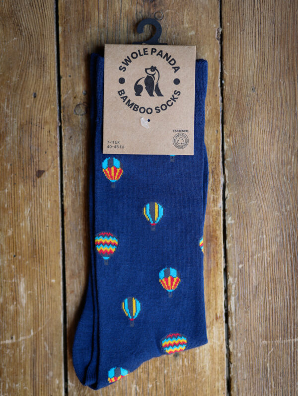 Swole Panda Bamboo Socks - Hot Air Balloon