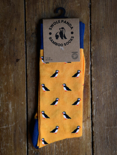 Swole Panda Bamboo Socks - Puffin
