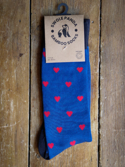 Swole Panda Bamboo Socks - Love Hearts