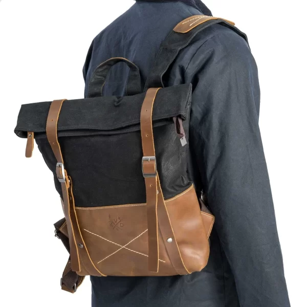 Kovered - Thames Canvas Backpack - Black - Image 3