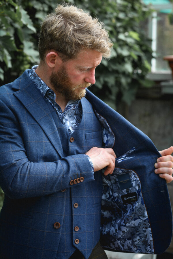 Guide London - Blue Check Jacket - Image 7