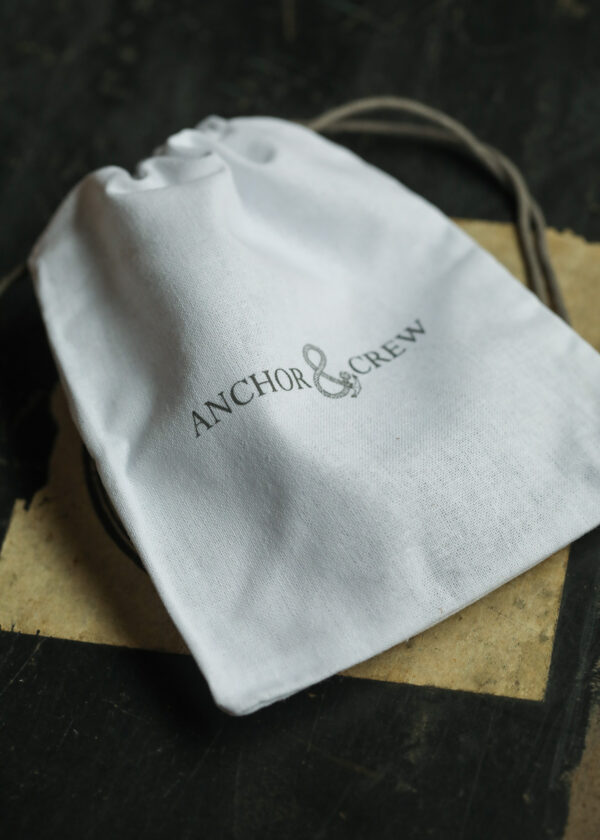 Anchor & Crew - Taupe Leather & Silver Hook Bracelet - Image 2
