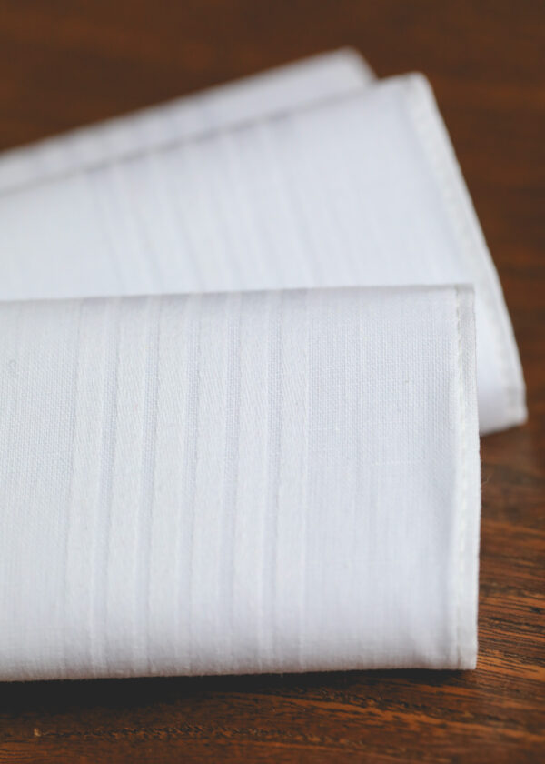 White Handkerchiefs - Set of Three