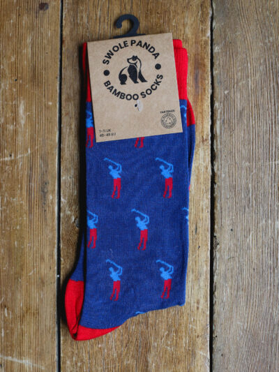 Swole Panda Bamboo Socks - Golfer