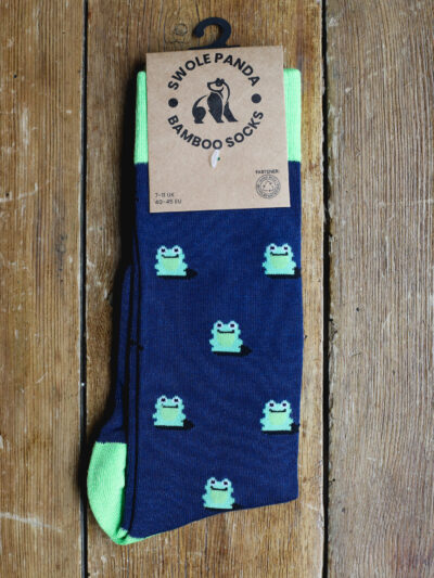 Swole Panda Bamboo Socks - Frog