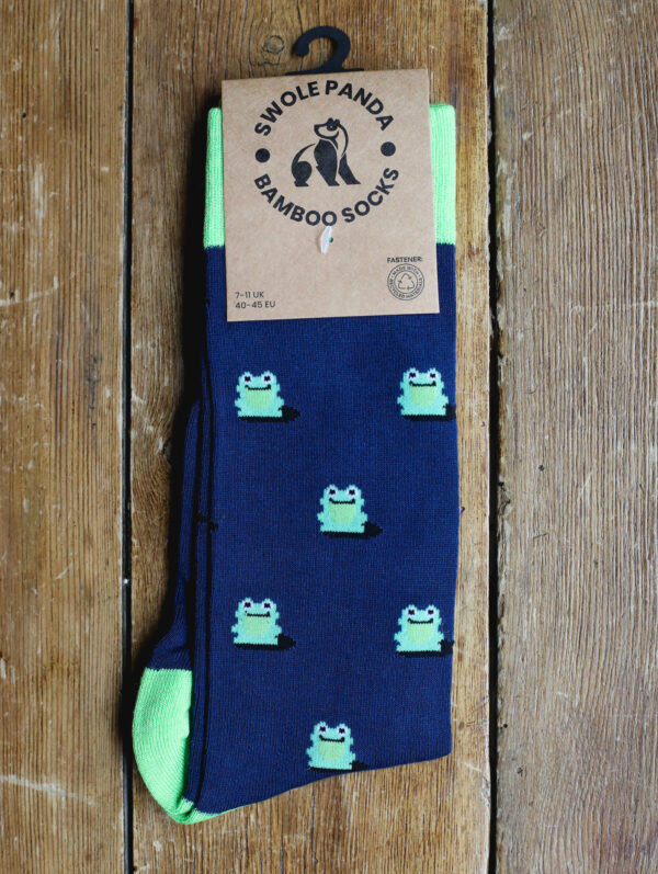 Swole Panda Bamboo Socks - Frog