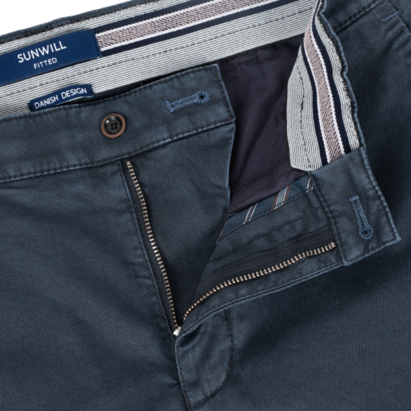 Sunwill Fitted Chinos - Navy - Image 4