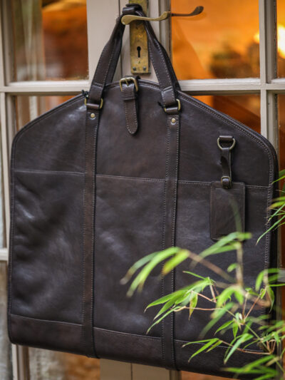 Ashwood Leather - Brown Saville Suit Carrier
