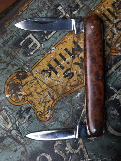 Taylor's Eye Witness - Handmade Twin Blade Pen Knife - Amboyna