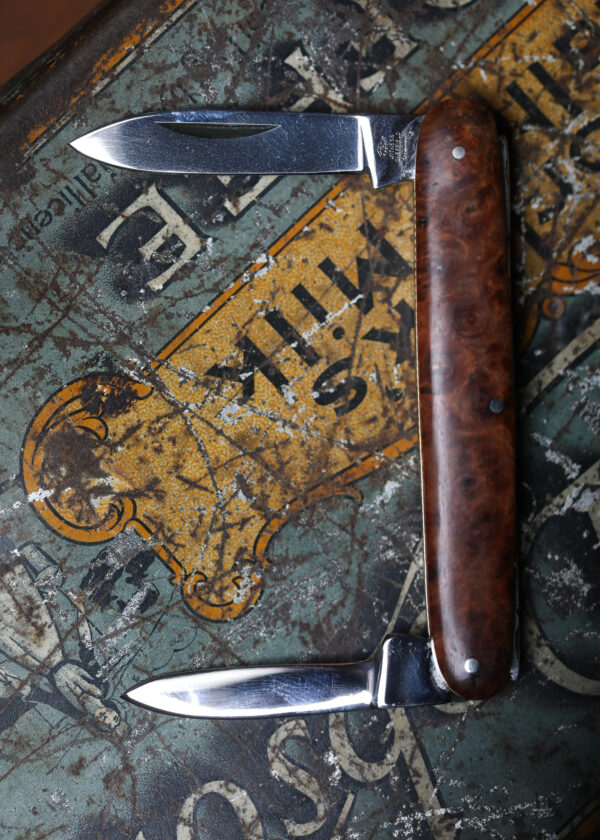 Taylor's Eye Witness - Handmade Twin Blade Pen Knife - Amboyna