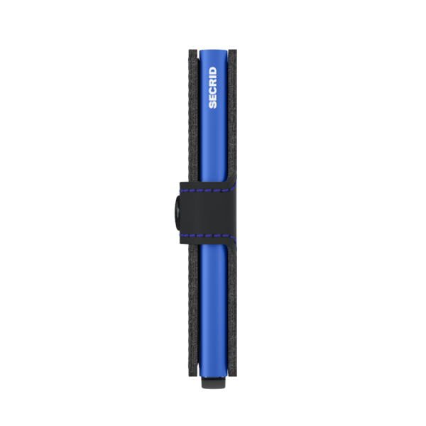 Secrid Miniwallet - Matte Black & Blue - Image 2