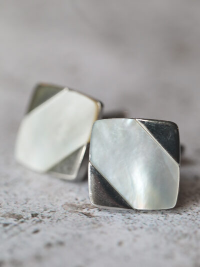 Mother of Pearl Diagonal Cufflinks