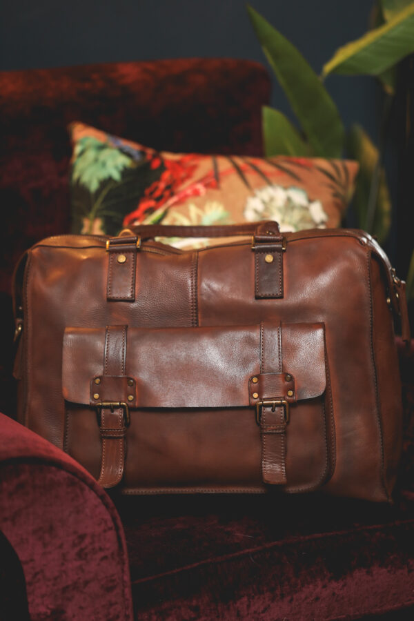 Ashwood Leather - Rust  7997 Weekend Holdall - Image 2