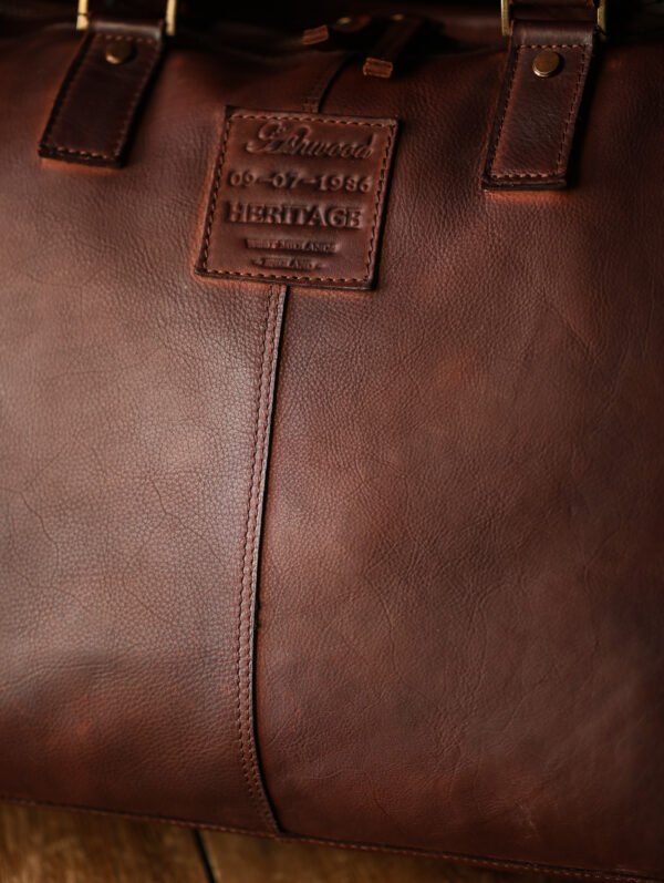 Ashwood Leather - Rust  7997 Weekend Holdall - Image 6
