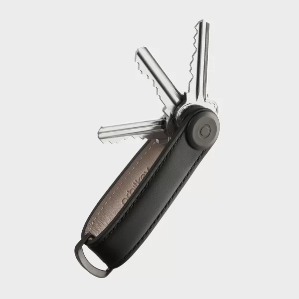 Orbitkey - Leather Key Organiser - Black/Black - Image 2