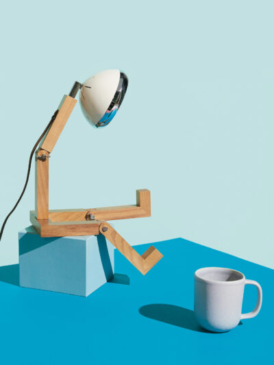 Mini Wattson Table Lamp - Vintage White