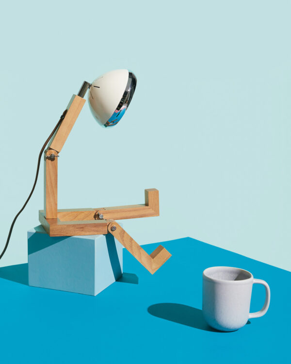 Mini Wattson Table Lamp - Vintage White