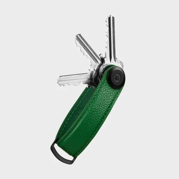Orbitkey - Pebbled Leather Key Organiser - Emerald - Image 3