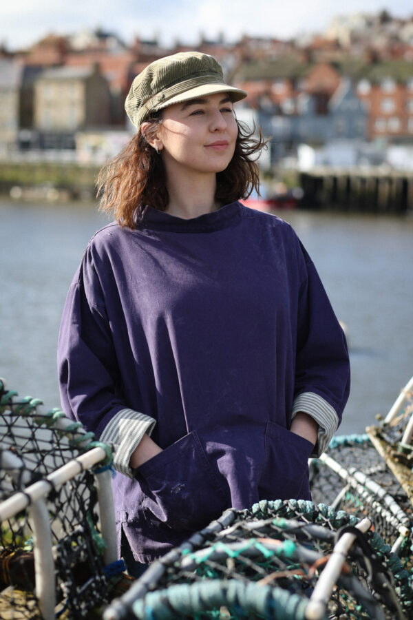 Berties of Bay - Boat Neck Smock - Indigo - Image 4