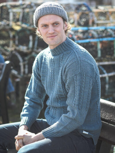 Berties Of Bay Whitby Gansey - Petrol