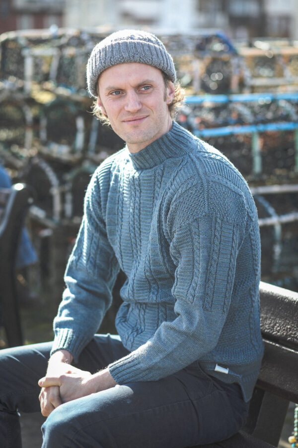 Berties Of Bay Whitby Gansey - Petrol