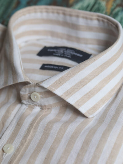 Carlos Cordoba - Striped Linen Blend Shirt