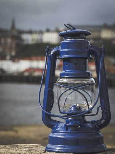 Feuerhand Baby Special 276 Hurricane Lantern - Cobalt Blue
