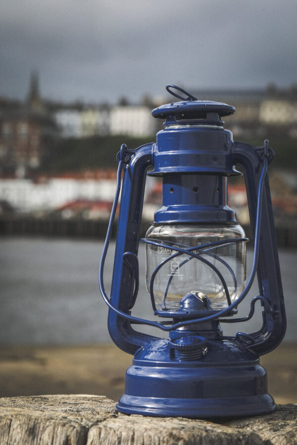 Feuerhand Baby Special 276 Hurricane Lantern - Cobalt Blue