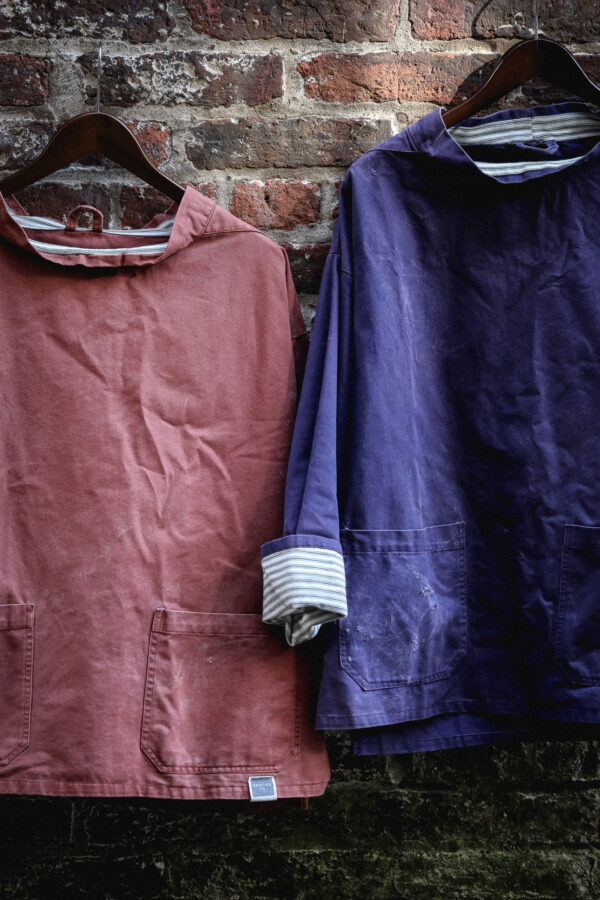 Berties of Bay - Boat Neck Smock - Indigo - Image 3
