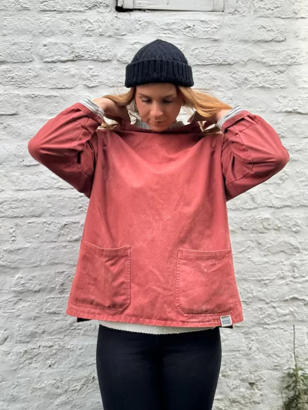 Berties of Bay - Boat Neck Smock - Red - Image 4