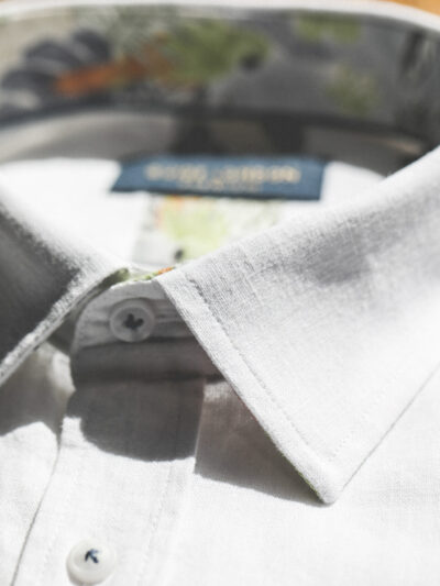 Guide London Linen Blend Shirt - Summer Breeze
