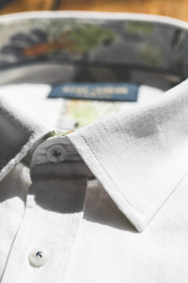 Guide London Linen Blend Shirt - Summer Breeze