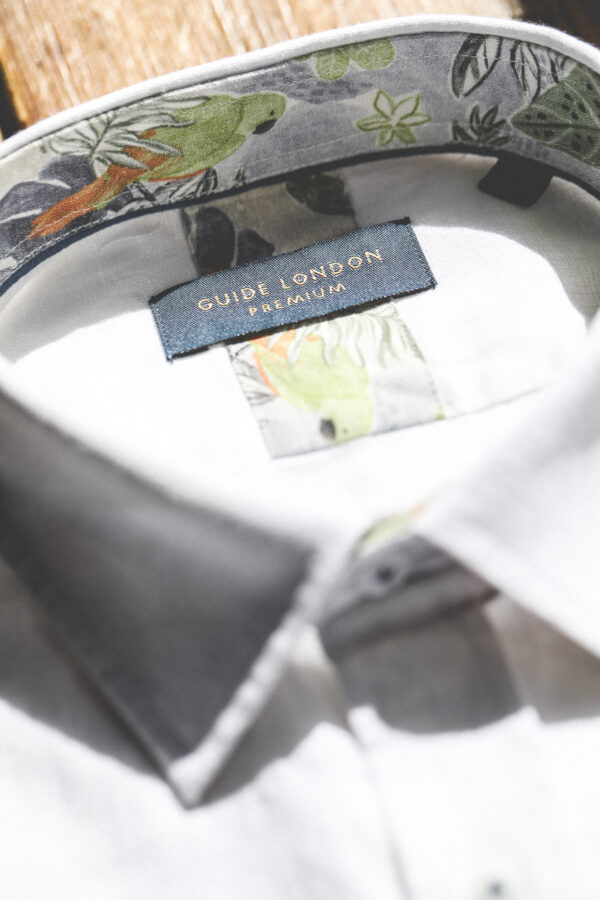 Guide London Linen Blend Shirt - Summer Breeze - Image 2