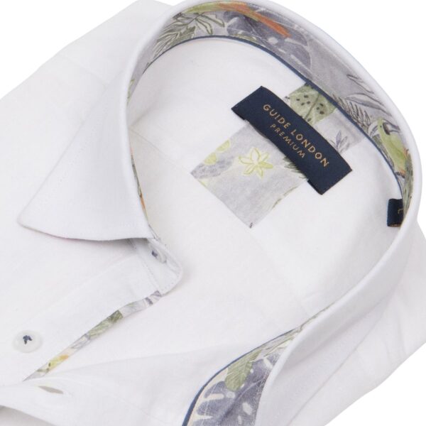 Guide London Linen Blend Shirt - Summer Breeze - Image 3