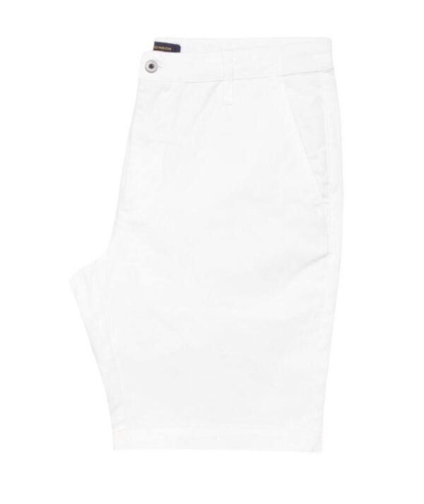 Guide London - Stretch Chino Shorts - White - Image 2