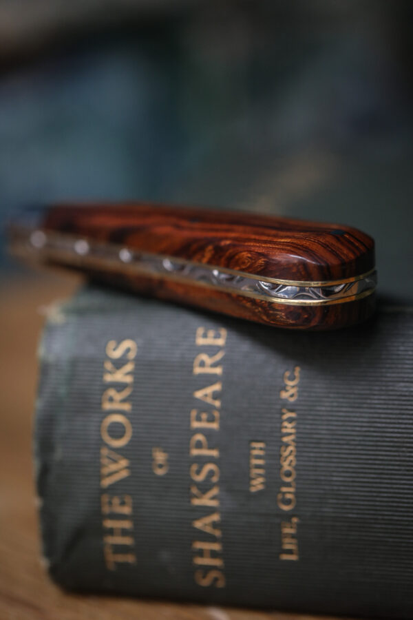 Taylor's EyeWitness - Handmade Lambfoot Pocket Knife - Ironwood - Image 4