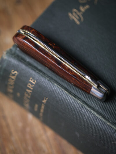 Taylor's EyeWitness - Handmade Lambfoot Pocket Knife - Ironwood