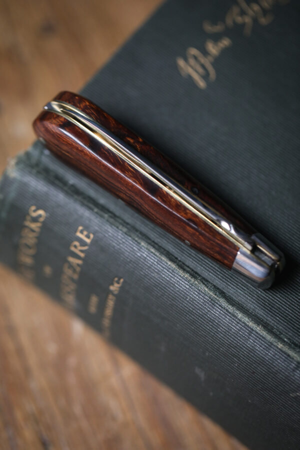 Taylor's EyeWitness - Handmade Lambfoot Pocket Knife - Ironwood