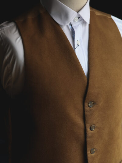 Yorkshire Made Moleskin Waistcoat - Brown