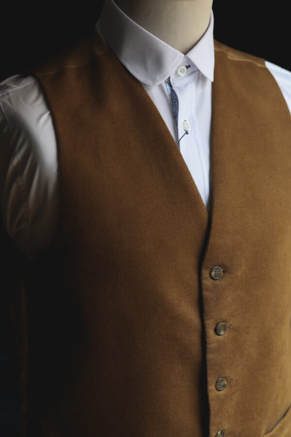 Yorkshire Made Moleskin Waistcoat - Brown